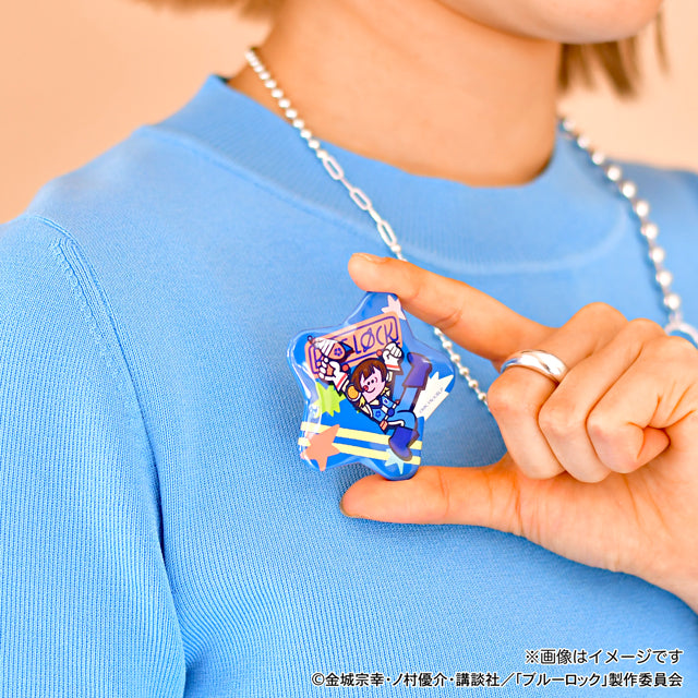 ブルーロック_水沢石鹸コラボ　星型缶バッジ（蜂楽 廻）