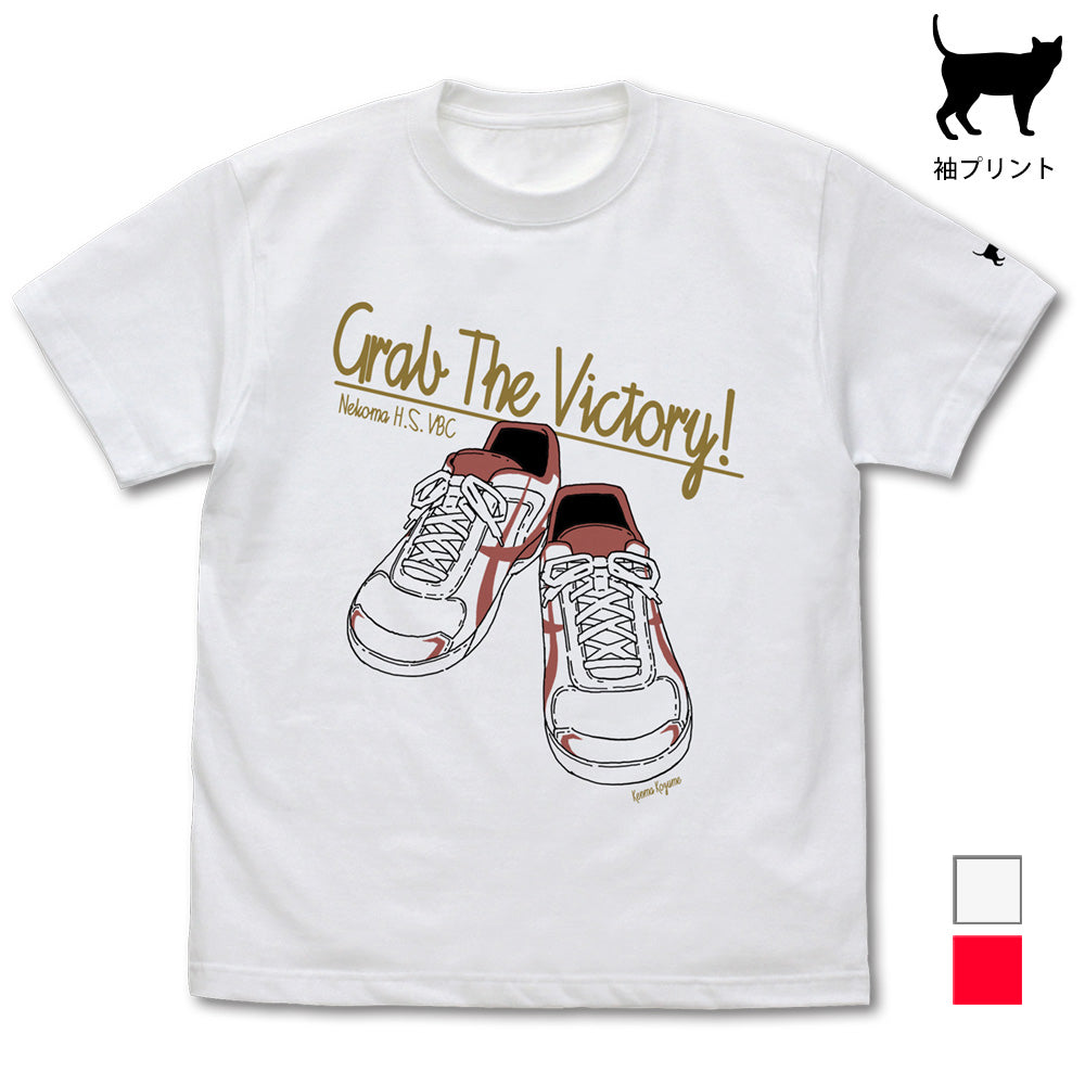 ハイキュー!! TO THE TOP_孤爪研磨シューズ Tシャツ/WHITE-