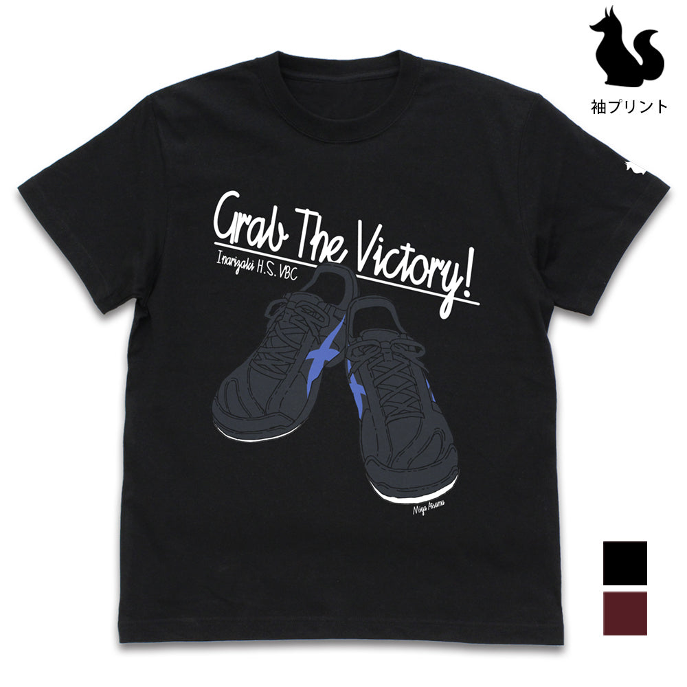 ハイキュー!! TO THE TOP_宮侑シューズ Tシャツ/BLACK-