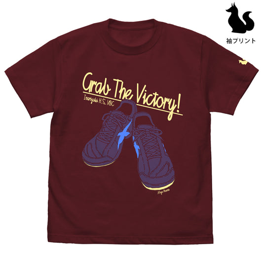ハイキュー!! TO THE TOP_宮侑シューズ Tシャツ/BURGUNDY-