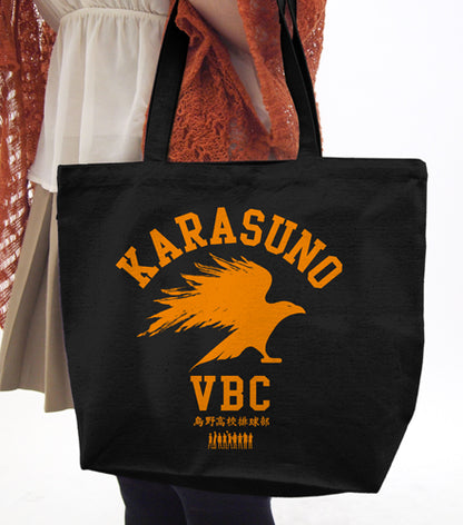 ハイキュー!!_烏野高校排球部トートバッグ/BLACK