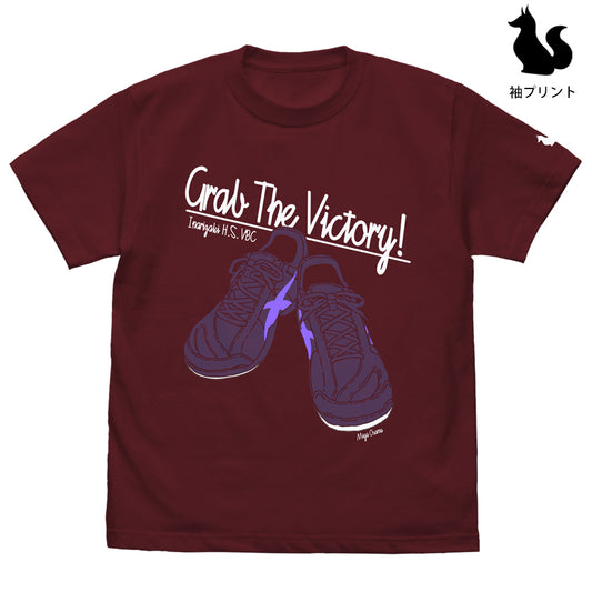 ハイキュー!! TO THE TOP_宮治シューズ Tシャツ/BURGUNDY-