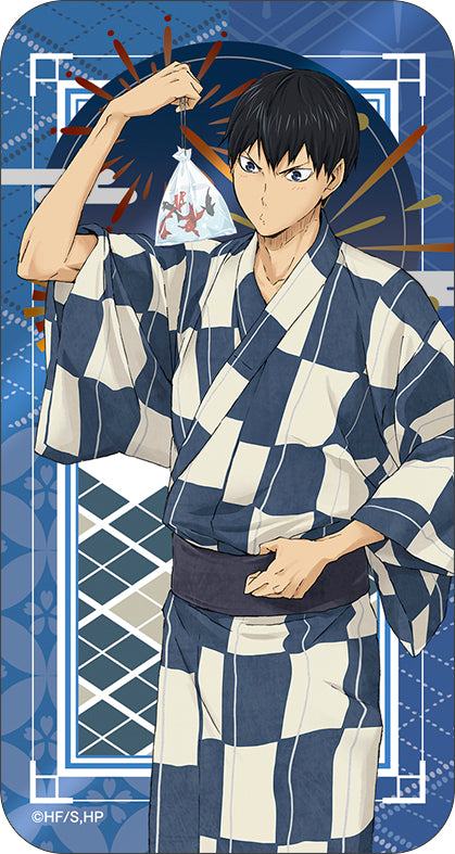 ハイキュー!!_スライド缶ケース（ミニクリップ付き）／影山飛雄　浴衣