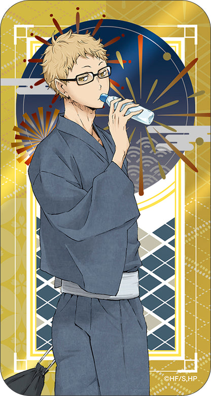 ハイキュー!!_スライド缶ケース（ミニクリップ付き）／月島 蛍　浴衣