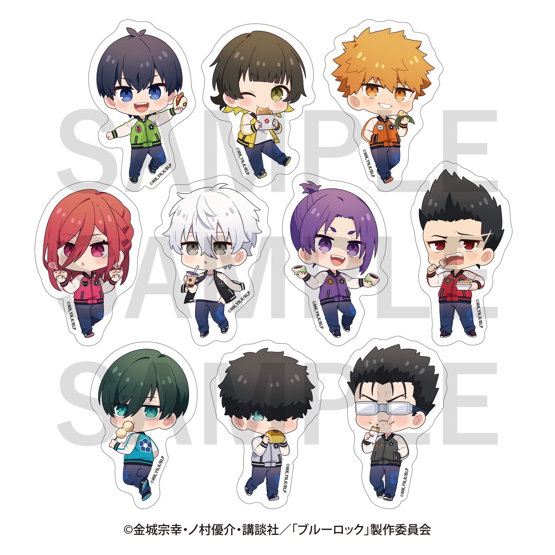 ブルーロック×横浜ランドマークタワー_ダイカットステッカーセット