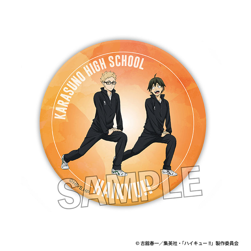 ハイキュー!!_ウォーミングアップ!! ギラギラ缶バッジ　月島 蛍/山口 忠