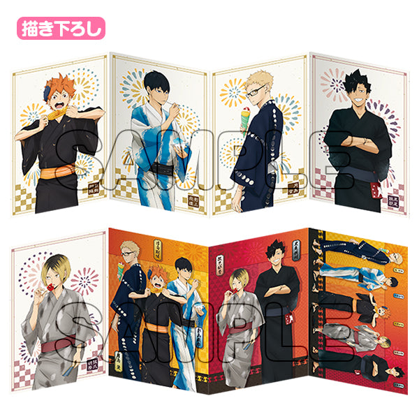  ハイキュー!!_縁日／8連ポストカードセット／烏野&音駒