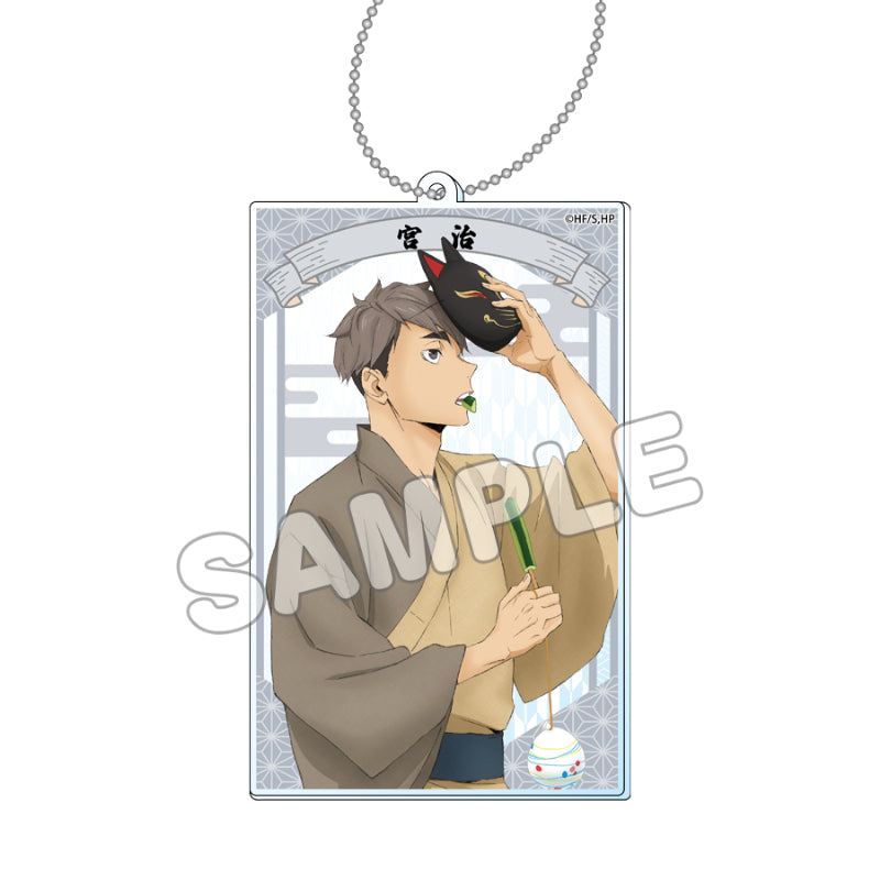 ハイキュー!!_縁日 スクエアアクリルキーホルダー<宮治>
