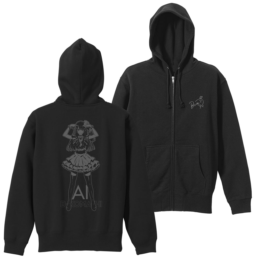 【推しの子】_アイ ジップパーカー/BLACK-