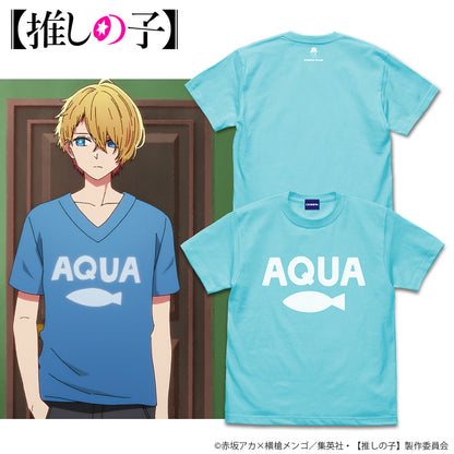 【推しの子】_AQUA Tシャツ/AQUA BLUE-