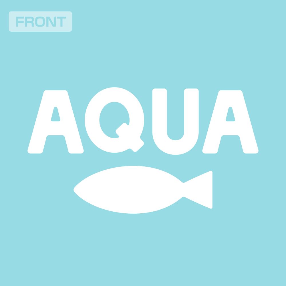 【推しの子】_AQUA Tシャツ/AQUA BLUE-