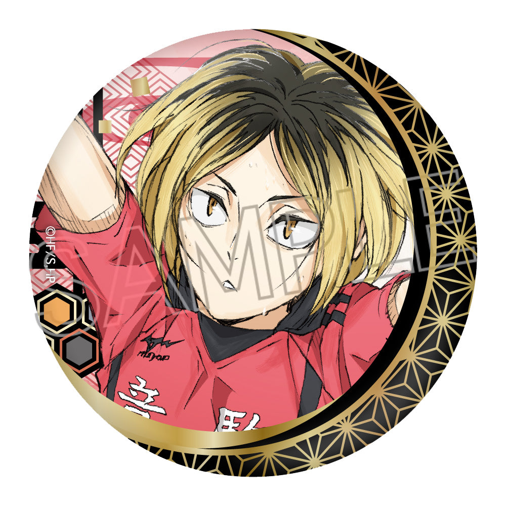 ハイキュー!!_切り絵シリーズ vol.5 箔押し和紙缶バッジ【BOX／6個入り】