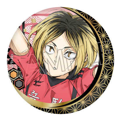 ハイキュー!!_切り絵シリーズ vol.5 箔押し和紙缶バッジ【BOX／6個入り】