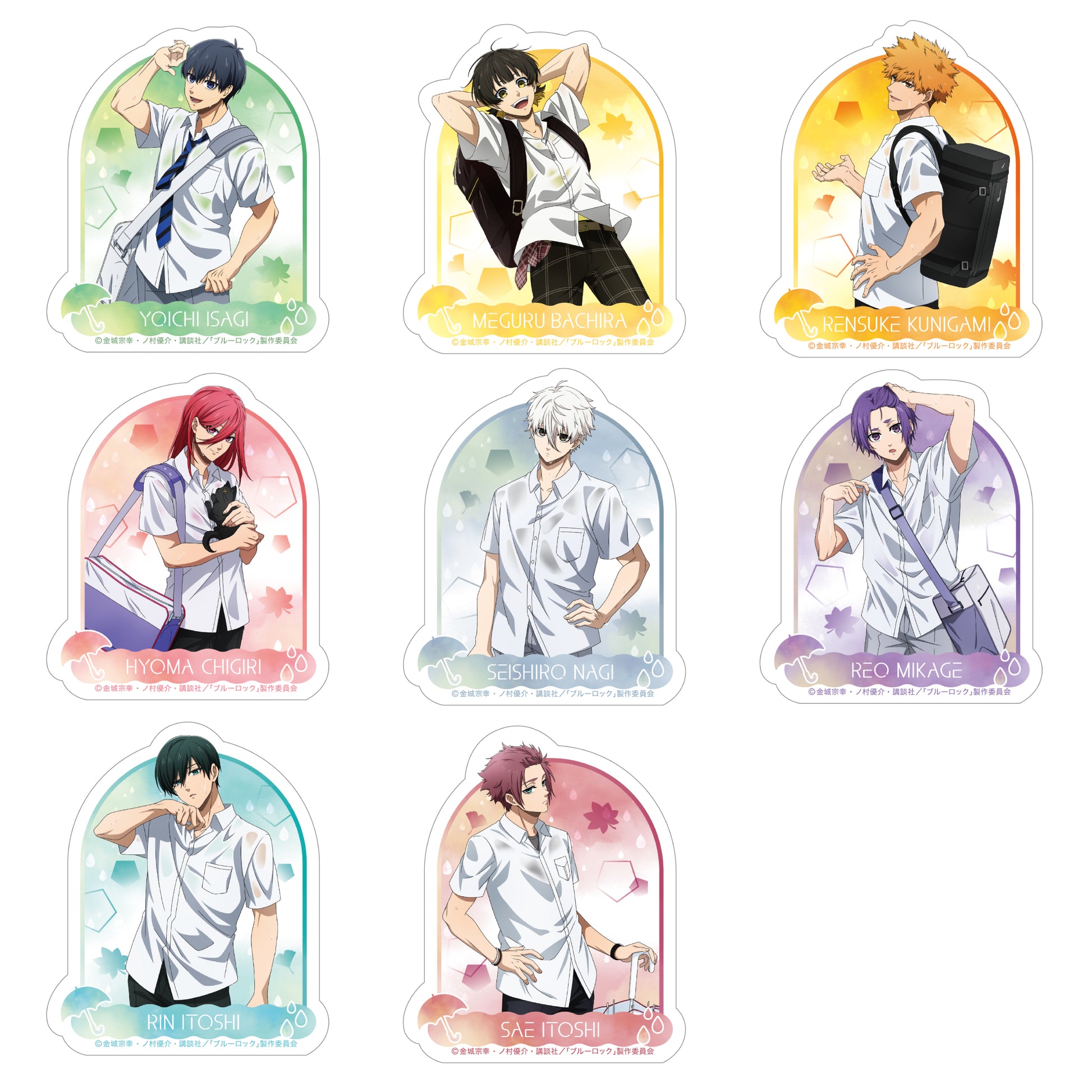 ブルーロック_秋雨 -autumn rain- ダイカットステッカー／千切 豹馬