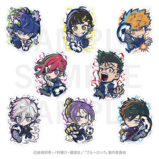 ブルーロック_イートゥーン トレーディングクリアステッカー（全8種）