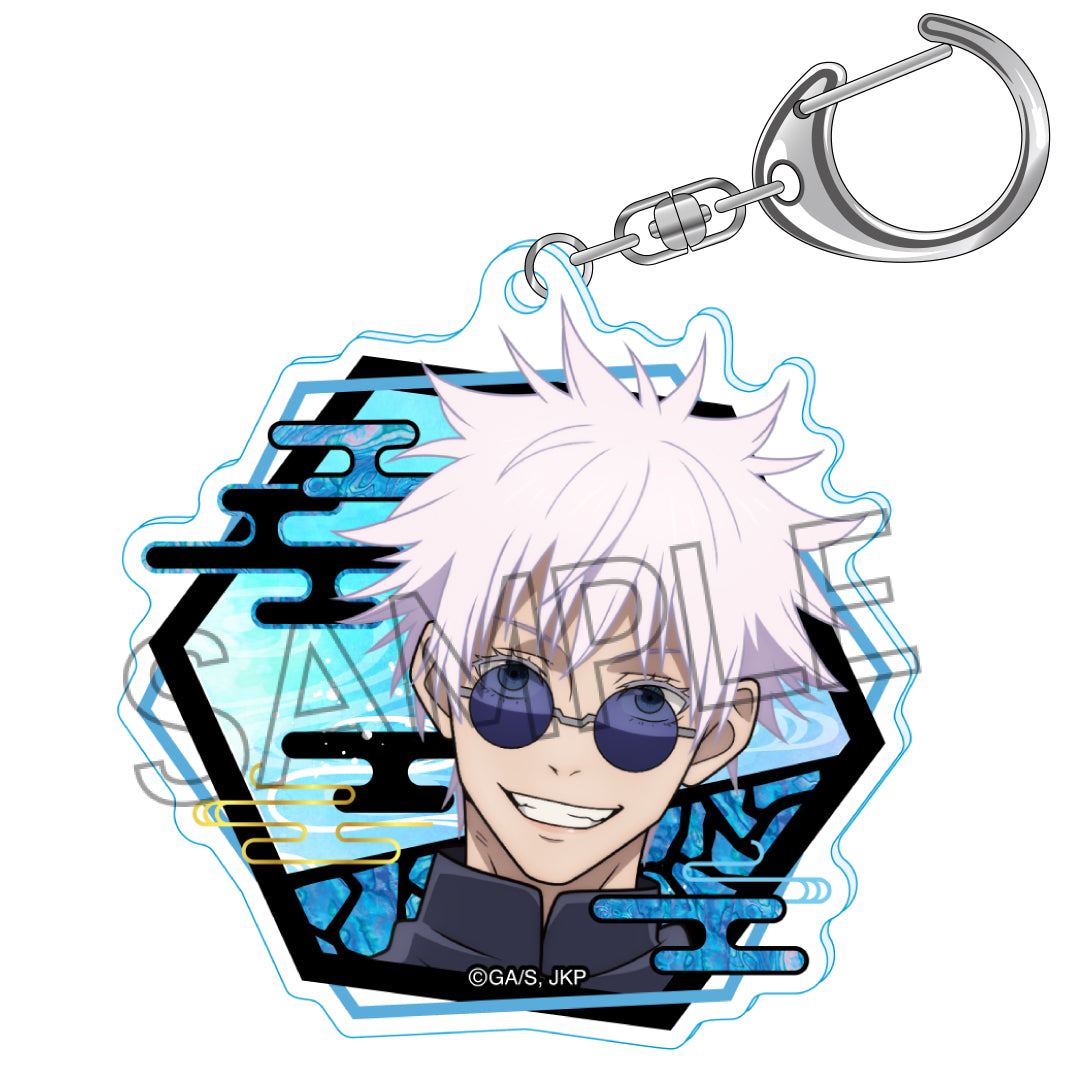 呪術廻戦_螺鈿風シリーズ アクリルキーホルダー Vol.1 五条悟A