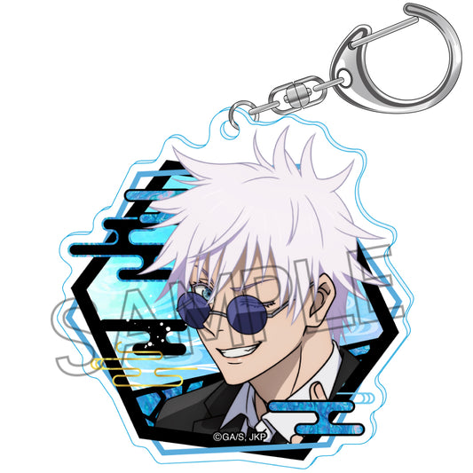 呪術廻戦_螺鈿風シリーズ アクリルキーホルダー Vol.1 五条悟B(スーツ)