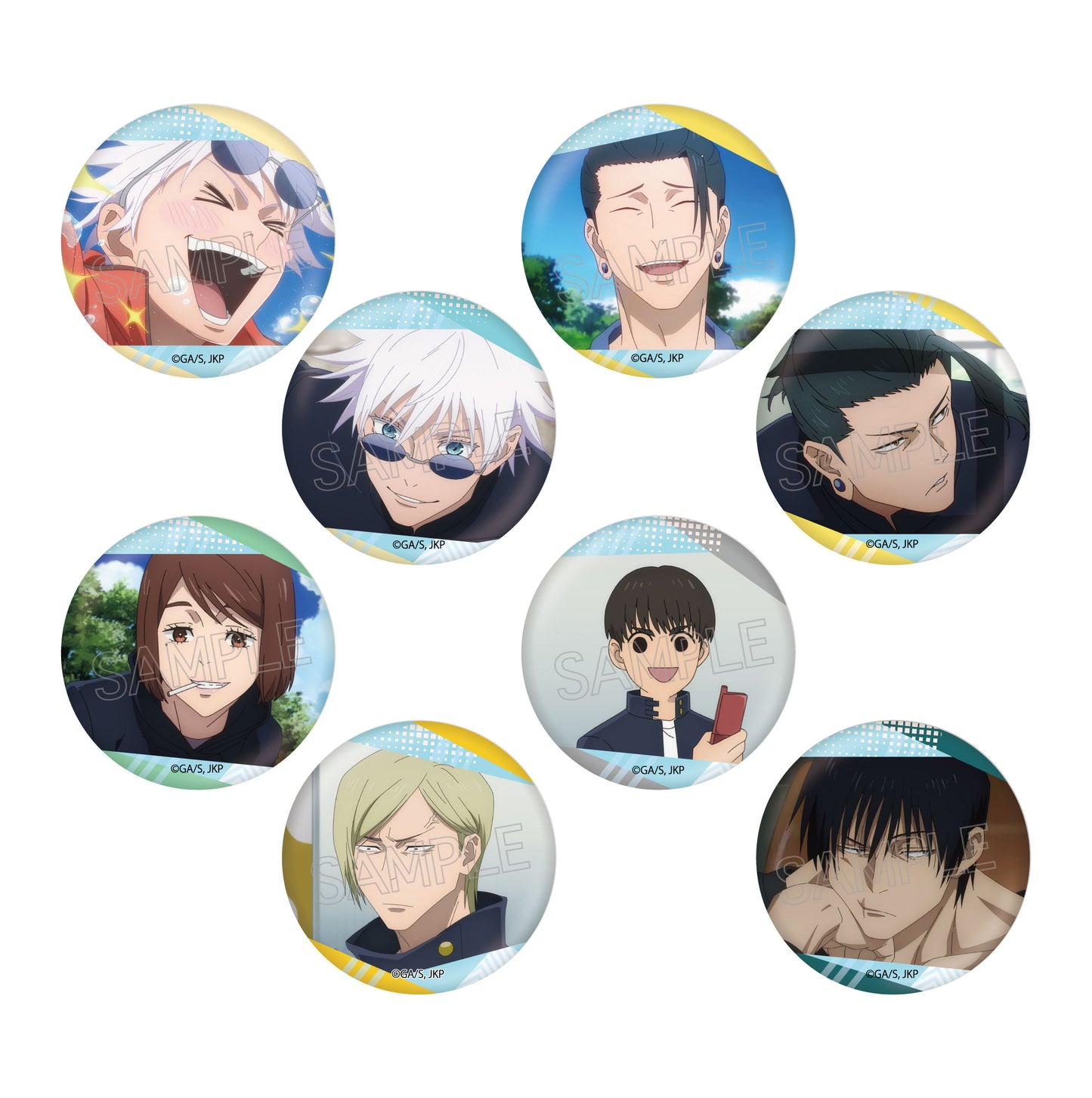 呪術廻戦_百面相缶バッジ Vol.1　【BOX／8個入り】