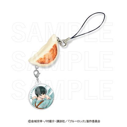 ブルーロック×肉汁餃子のダンダダン_餃子ストラップ 糸師凛