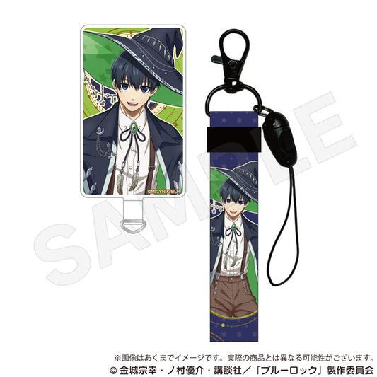 ブルーロック_ストラップ付きフォンタブ 魔法使いver.　潔 世一