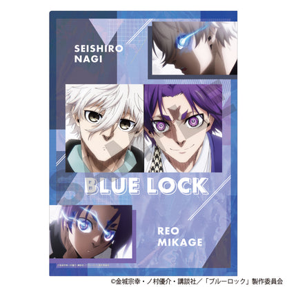 ブルーロック_シングルクリアファイル　ブルーグリッド