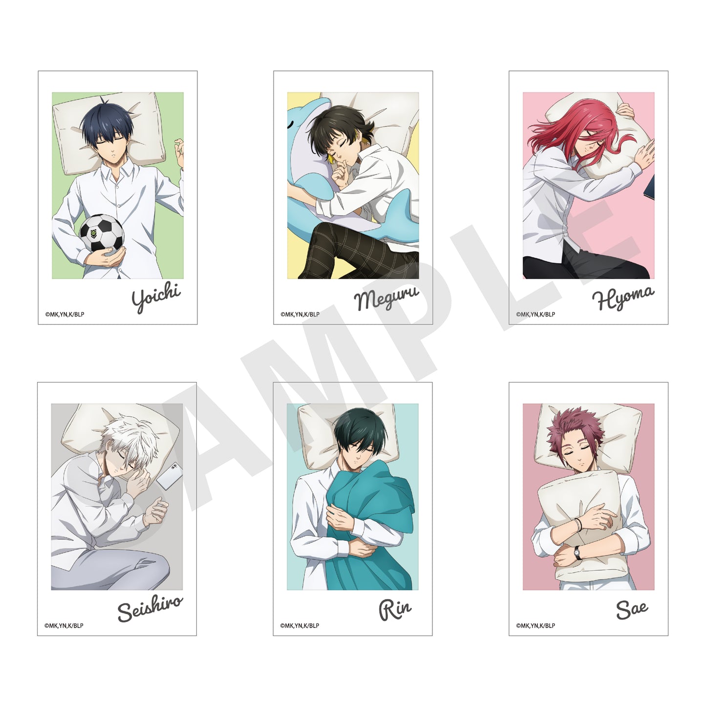 ブルーロック_おやすみシリーズ　トレーディングチェキ風カード 【BOX／6枚入り】