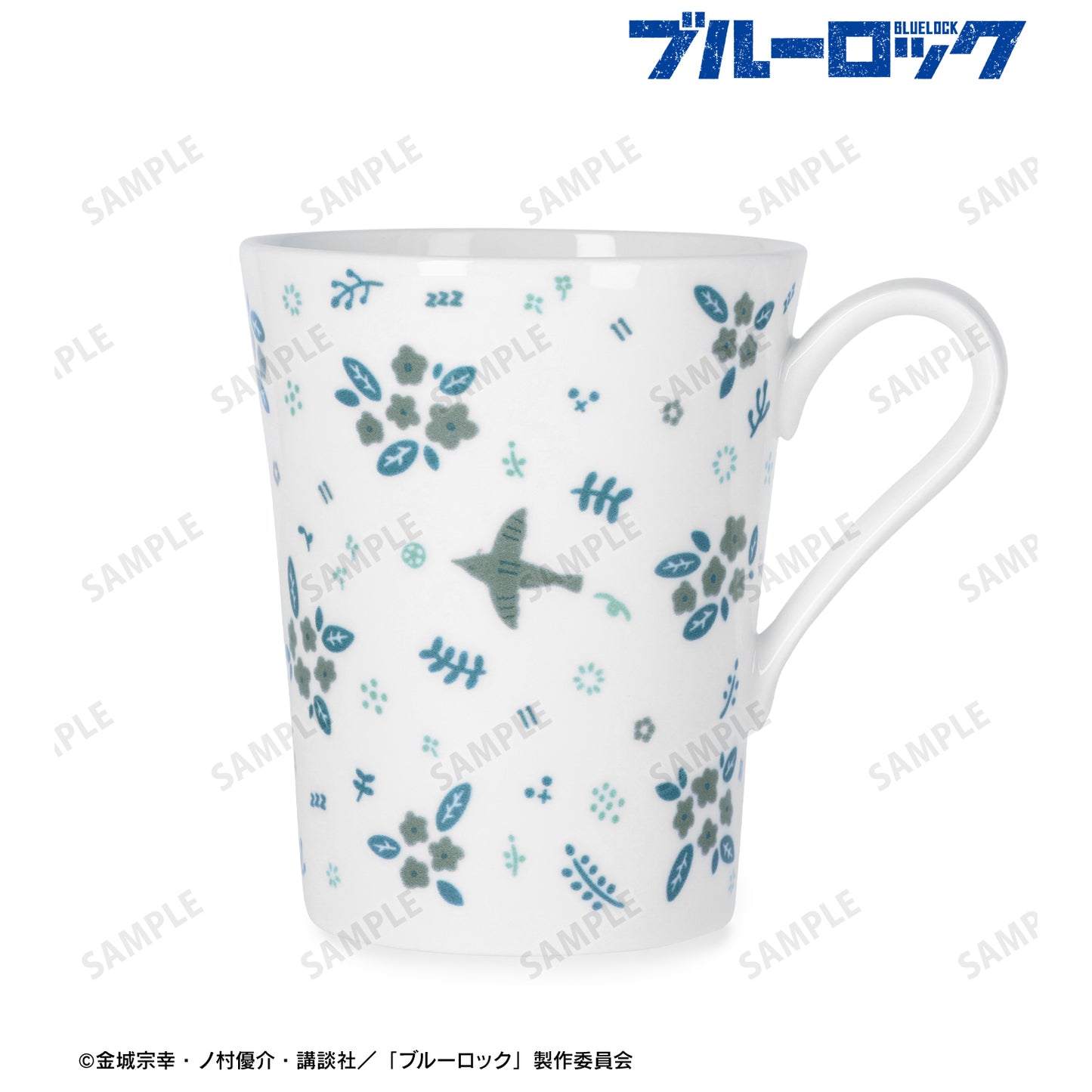 ブルーロック_ノリタケコラボ 凪 誠士郎 フラワーバードデザイン マグカップ