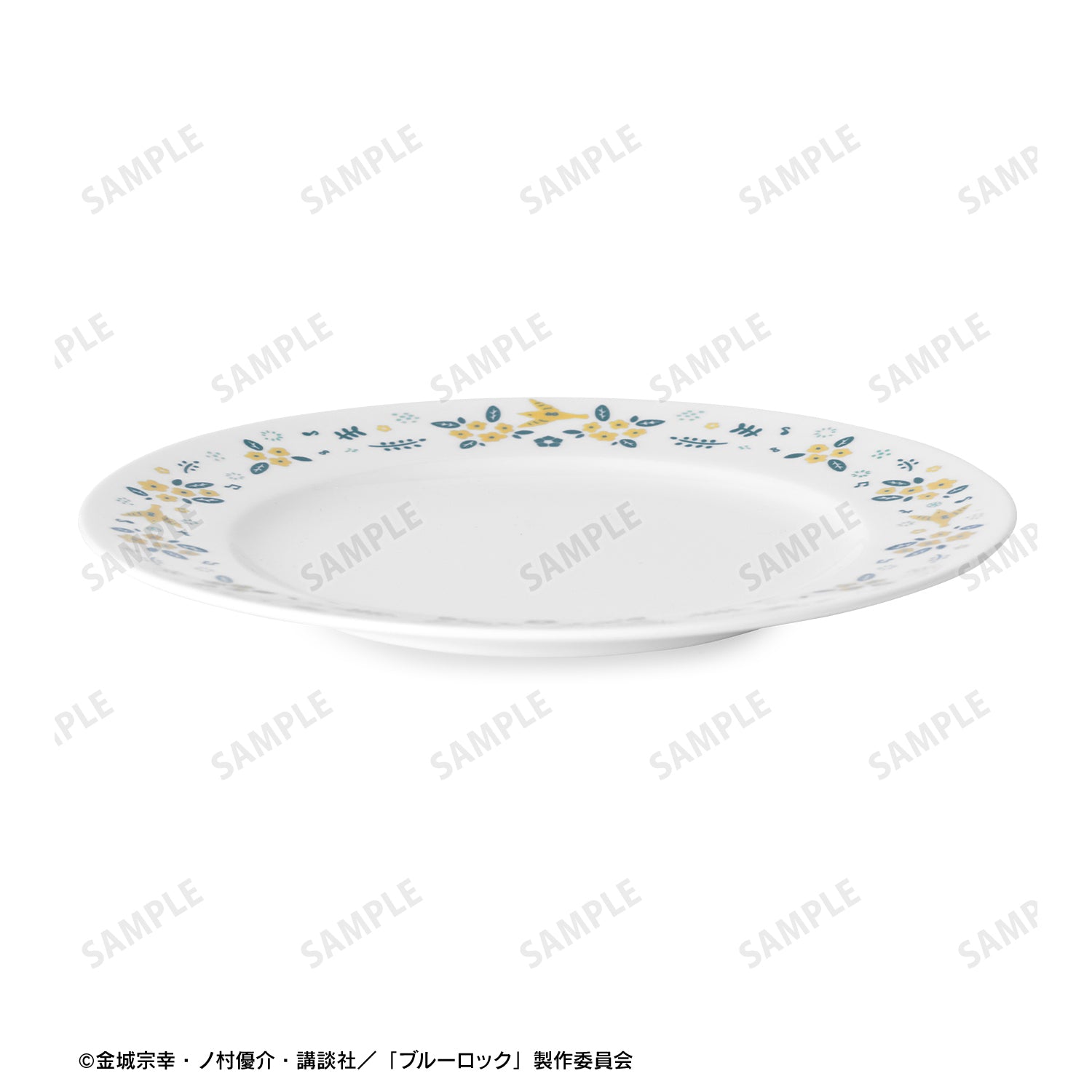 ブルーロック_ノリタケコラボ 蜂楽 廻 フラワーバードデザイン プレート