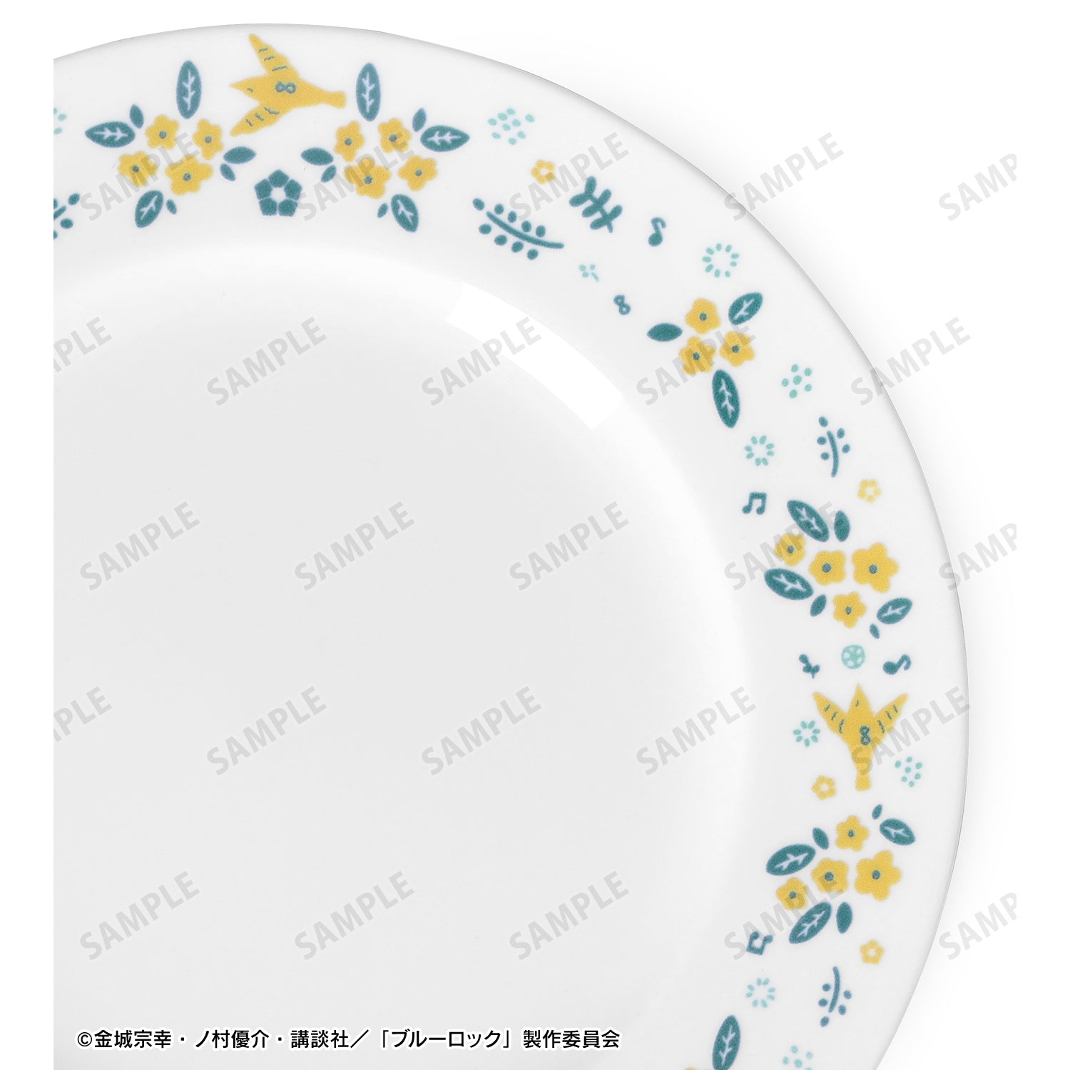 ブルーロック_ノリタケコラボ 蜂楽 廻 フラワーバードデザイン プレート