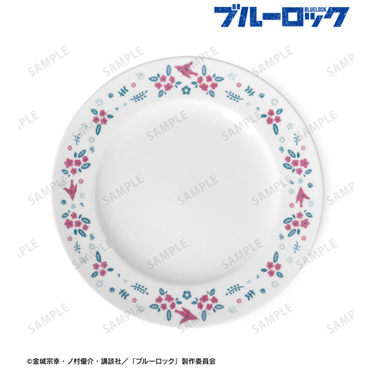 ブルーロック_ノリタケコラボ 千切 豹馬 フラワーバードデザイン プレート