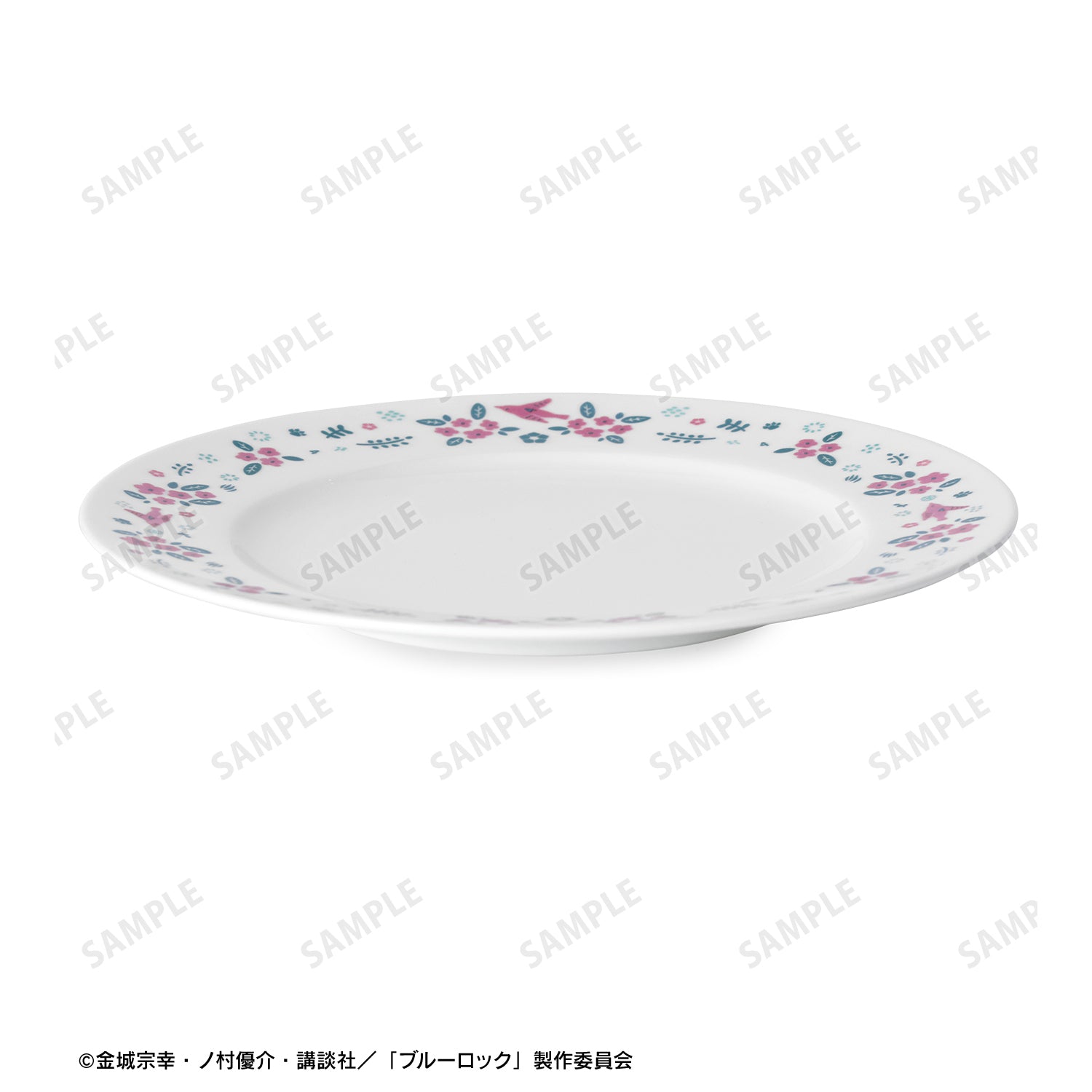 ブルーロック_ノリタケコラボ 千切 豹馬 フラワーバードデザイン プレート