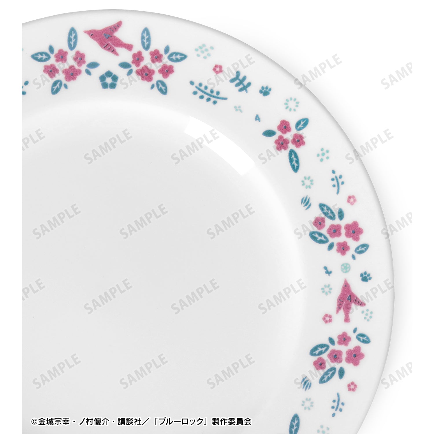 ブルーロック_ノリタケコラボ 千切 豹馬 フラワーバードデザイン プレート