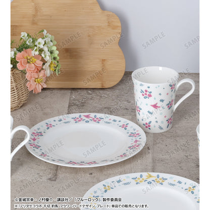 ブルーロック_ノリタケコラボ 千切 豹馬 フラワーバードデザイン プレート