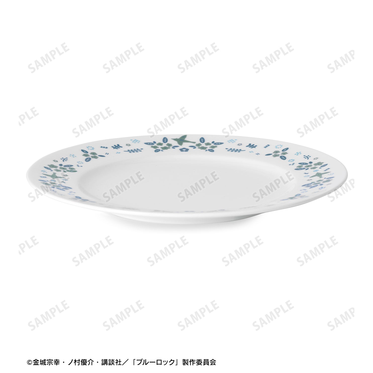 ブルーロック_ノリタケコラボ 凪 誠士郎 フラワーバードデザイン プレート