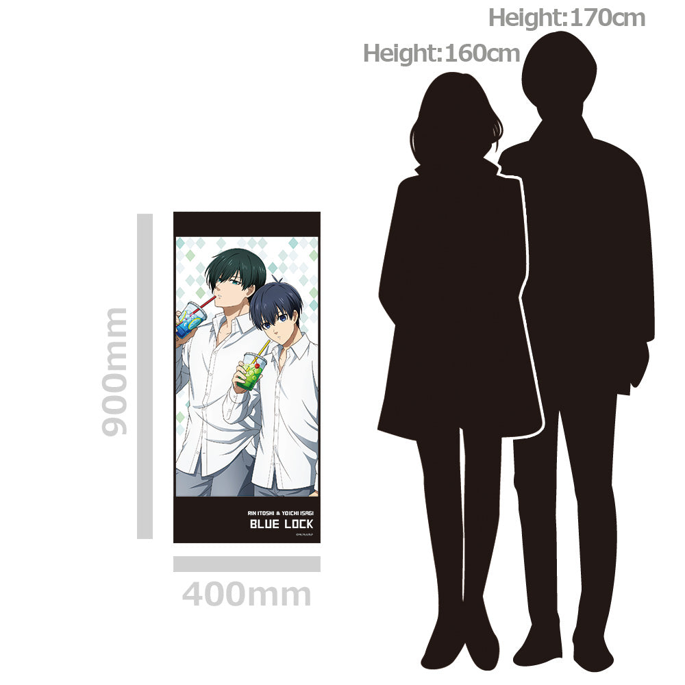 ブルーロック_缶バッジ付キャラクター大判タオルB［潔＆凛］