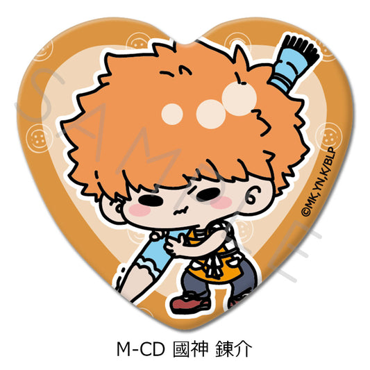 ブルーロック_第6弾 ハート型缶バッジ M-CD 國神錬介