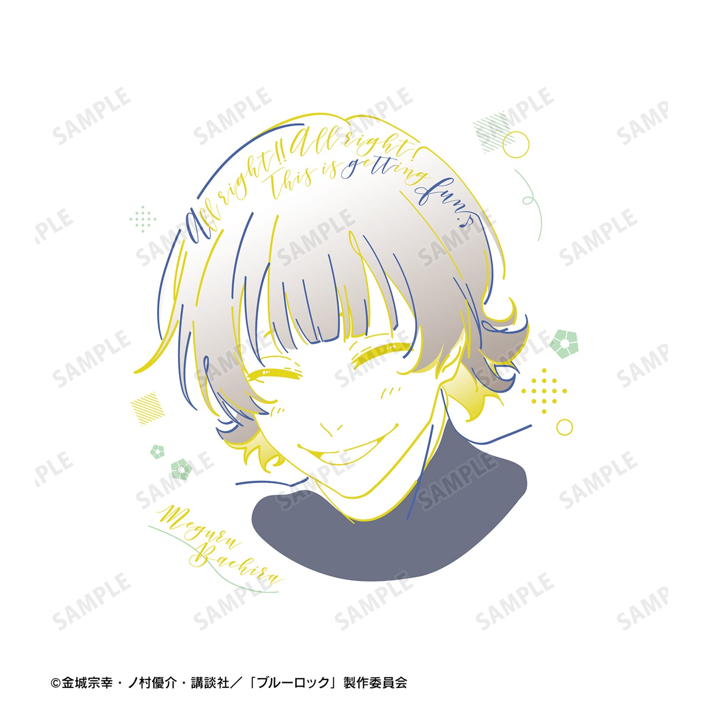 ブルーロック_蜂楽 廻 lette-graph Tシャツレディース