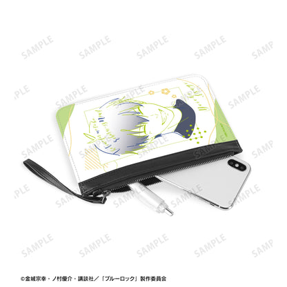 ブルーロック_潔 世一 lette-graph PUレザーフラットポーチ