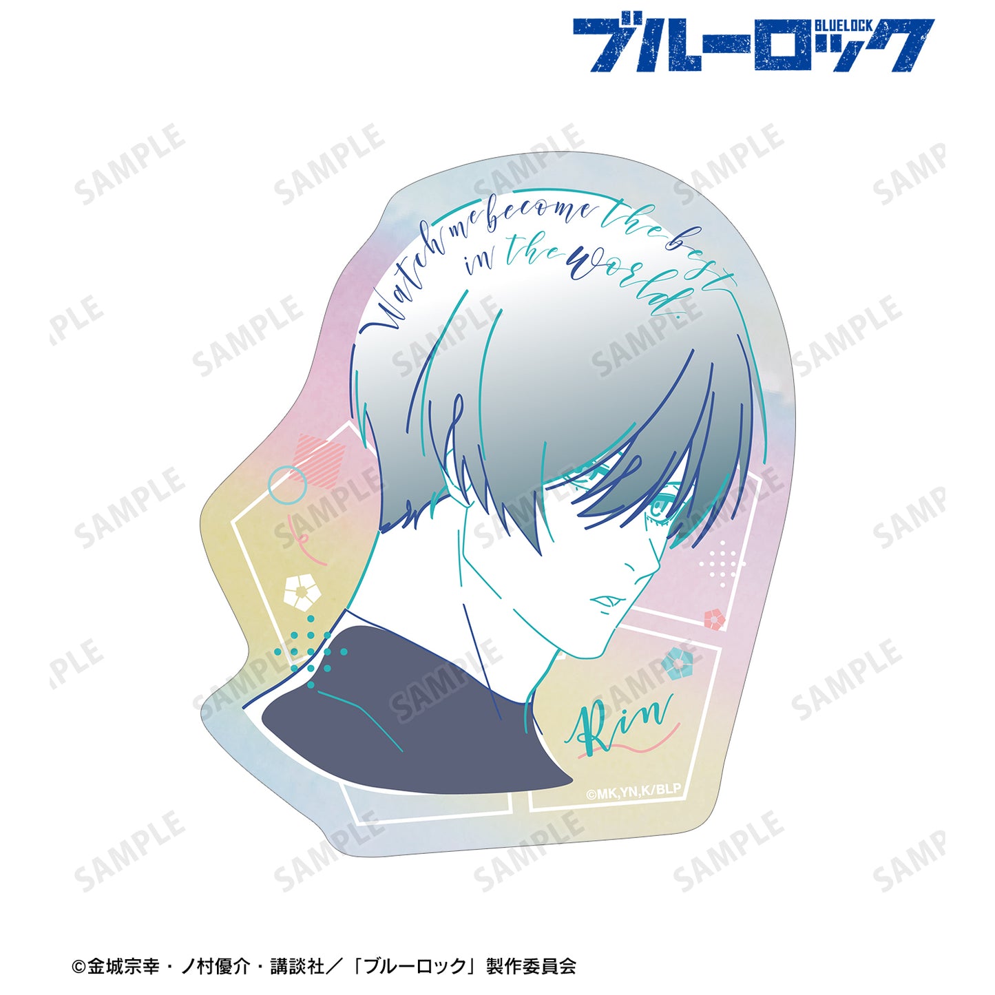ブルーロック_糸師 凛 lette-graph オーロラステッカー