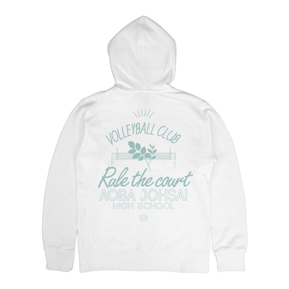 ハイキュー!!_青葉城西高校バレーボール部 ジップパーカー/WHITE