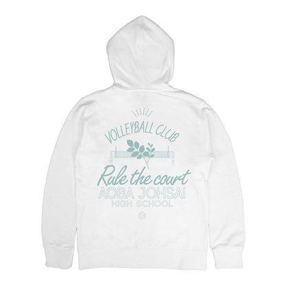 ハイキュー!!_青葉城西高校バレーボール部 ジップパーカー/WHITE