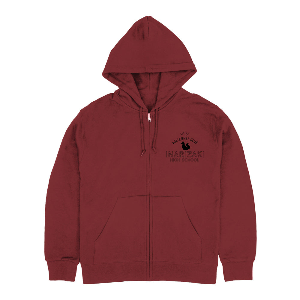 ハイキュー!!_稲荷崎高校バレーボール部 ジップパーカー/BURGUNDY