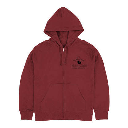 ハイキュー!!_稲荷崎高校バレーボール部 ジップパーカー/BURGUNDY