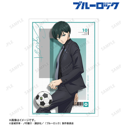 ブルーロック_描き下ろし 糸師 凛 スーツモデルver. A3マット加工ポスター