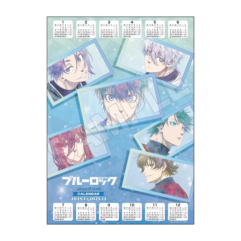 ブルーロック_Jewel Flash 壁掛けカレンダー 2025(ポスター仕様)