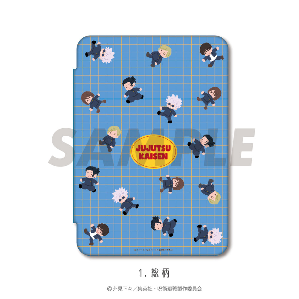 呪術廻戦_(mini6)_iPad手帳型ケース（懐玉・玉折）  01.総柄