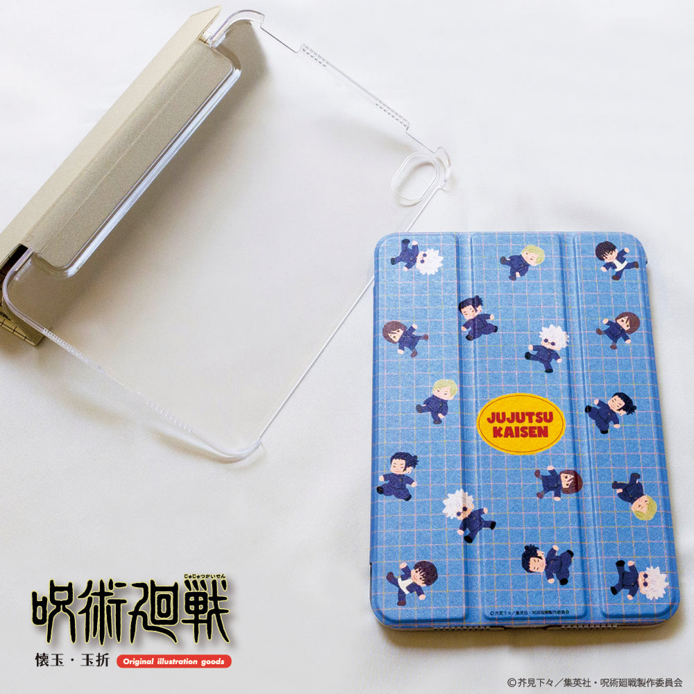 呪術廻戦_(mini6)_iPad手帳型ケース（懐玉・玉折）  01.総柄