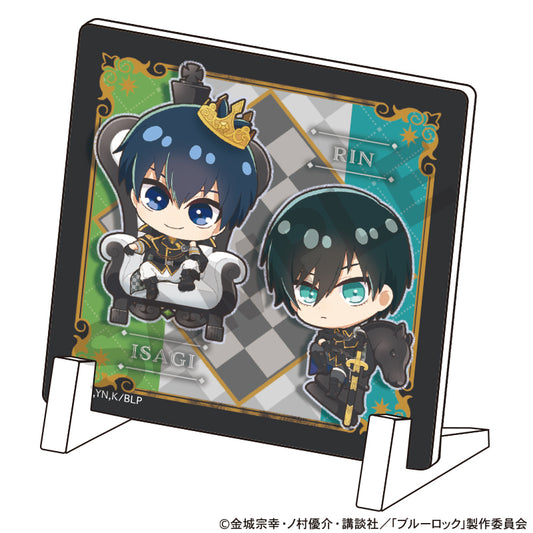 ブルーロック_ミニアクリルパネル　潔世一　糸師凛　ミニキャラ　チェス