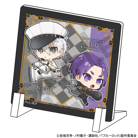 ブルーロック_ミニアクリルパネル　凪誠士郎　御影玲王　ミニキャラ　チェス