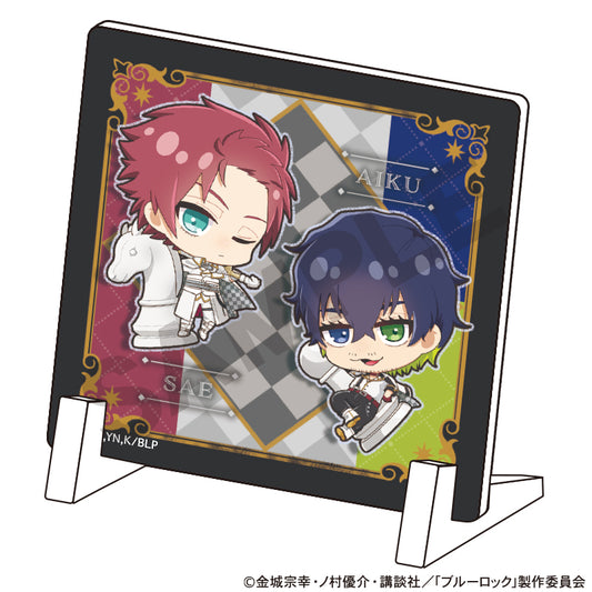 ブルーロック_ミニアクリルパネル　糸師冴　オリヴァ・愛空　ミニキャラ　チェス